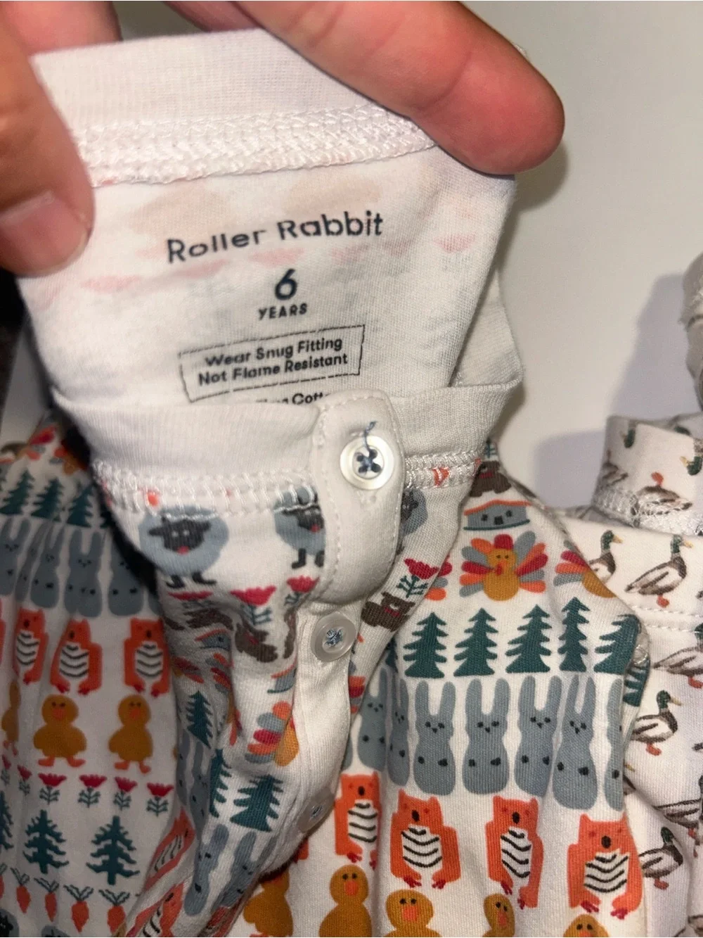 Roller Rabbit Pajamas Bundle Size 6,7,8